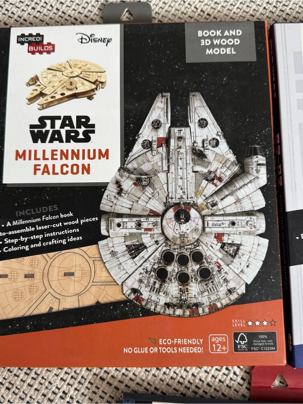IncrediBuilds Star Wars 3D Wood Model Kits: Millennium Falcon, R2-D2 & AT-ACT